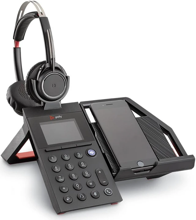 Alt view image 2 of 8 - Plantronics Poly Elara 60 WS Mobile Phone Station and Headset for Voyager Focus