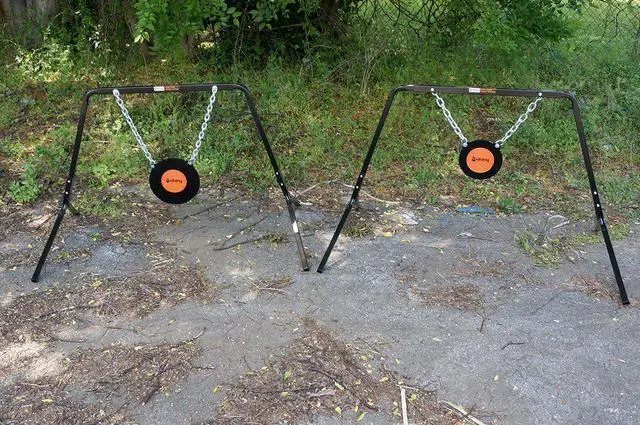 Alt view image 3 of 15 - VIKING SOLUTIONS VKS-VGT810 8 & 10 STEEL GONGS TARGET SET