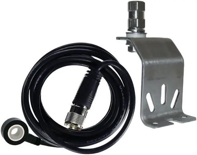 Alt view image 2 of 3 - FIRESTIK MK174 Firestik Hood Channel Mount (SS) w/18' Fire-Ring Coax