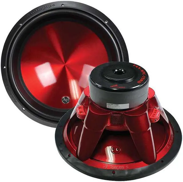 Alt view image 4 of 4 - AUDIOPIPE TXX-APC-15RD Audiopipe 15 Woofer 2000W Max 4 Ohm DVC - Candy Red