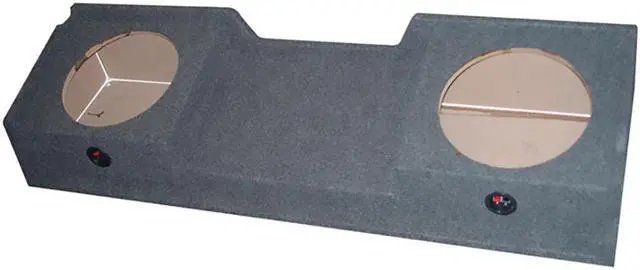 Alt view image 10 of 10 - QPOWER GMC12 DF EMPTY WOOFER BOX GMC XCAB '99-06 DOWNFIRING; 2 (12)