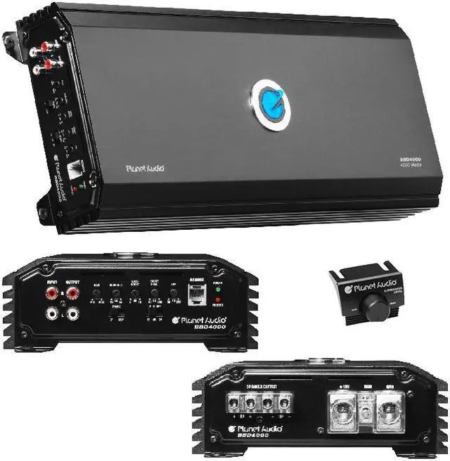 Alt view image 5 of 15 - PLANET AUDIO BBD4000.1 Big Bang 4,000W Class D Mono Block Amp