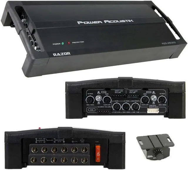 Alt view image 12 of 15 - Power Acoustik Class D Amplifier 2500W Max