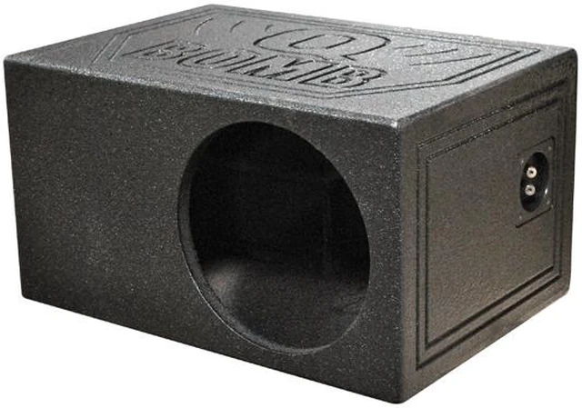 Alt view image 6 of 20 - QPower QBOMB10VL Single 10" Vented Ported Car Subwoofer Sub Box Enclosure QBOMB