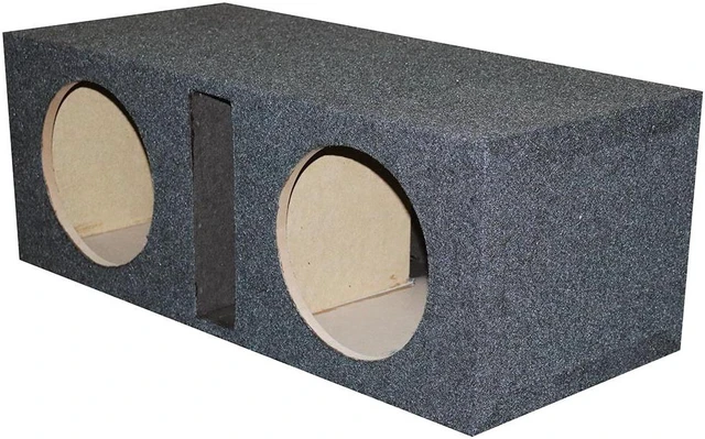 Alt view image 2 of 6 - Qpower QHD212V Dual 12" Hole Vented 1" MDF