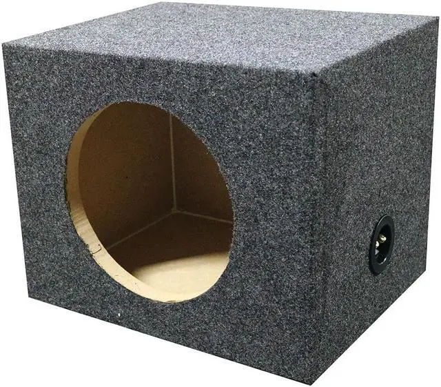 Alt view image 3 of 5 - Qpower QSMPSQ10E Empty Woofer Box 10" Square Qpower