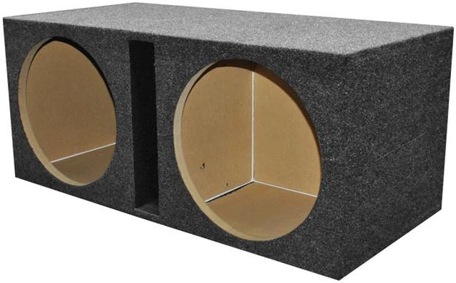 Alt view image 2 of 6 - Qpower QHD215V 2 Hole 15" Vented Woofer Box With 1" MDF Face