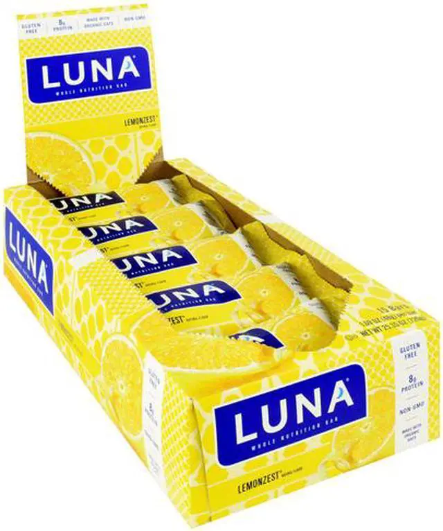 Alt view image 6 of 7 - Luna - Lemon Zest - Box - Clif Bar - 15 - Bar