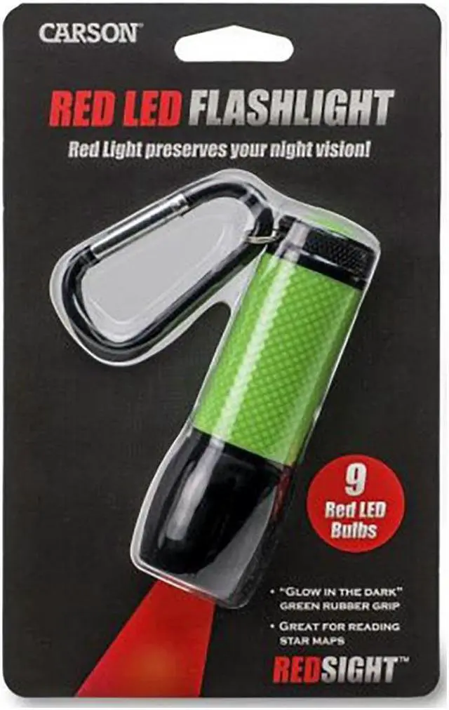 Alt view image 2 of 7 - Carson SL-33 Redsight Light Pro Red-LED Flashlight