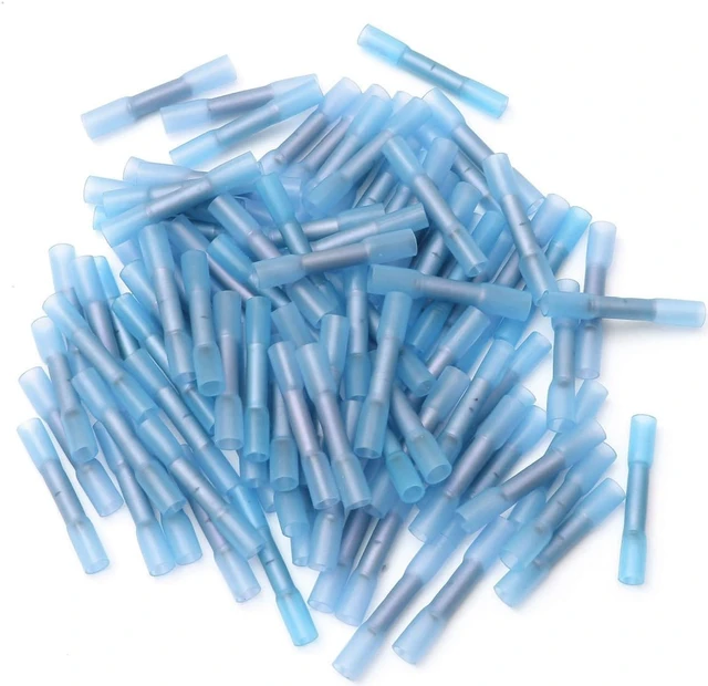 Alt view image 3 of 4 - Heat Shrink Butt Connectors 14/16ga;50/bag;blue