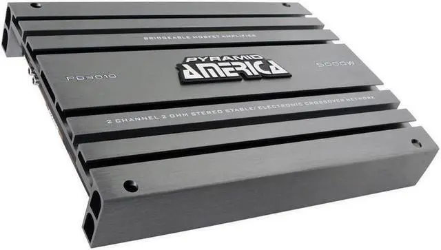 Alt view image 3 of 14 - NEW PYRAMID PB3818 5000 Watt 2-Channel Car Audio Amplifier + 1/0 Gauge Amp Kit