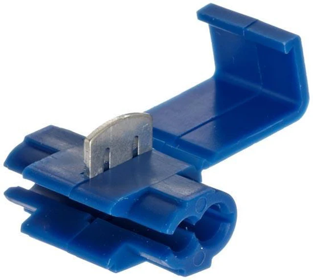 Alt view image 3 of 3 - NEW XSCORPION QS1614B BLUE QUICK SPLICE TOP CONNECTORS 14 - 16 GAUGE 50 PER BAG