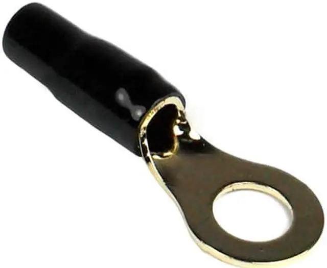 Main image of Ring Terminal 8ga. 10pcs. Gold;black Sleeve;xscorpion