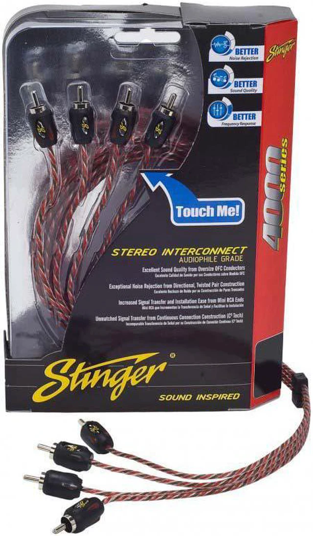 Alt view image 3 of 7 - Stinger 20 Foot 4000 Series Professional 4 Channel RCA Interconnects