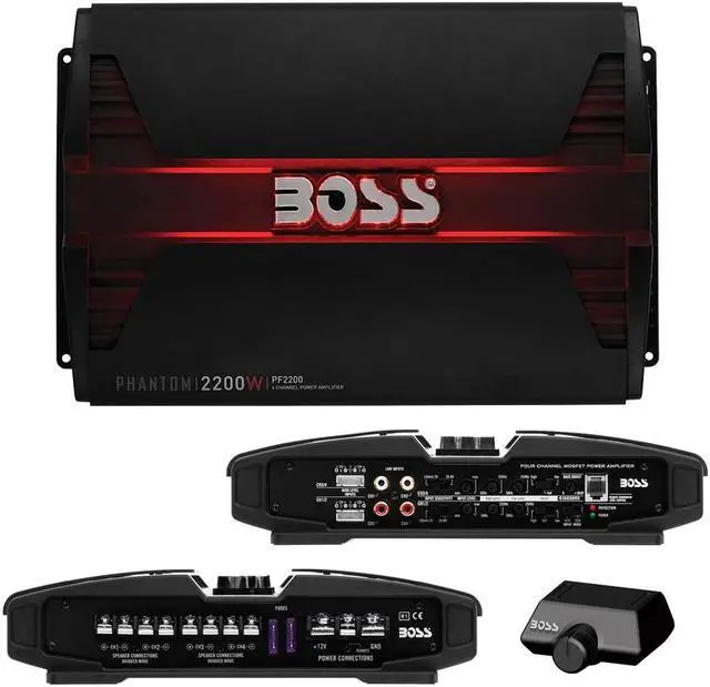 Alt view image 18 of 20 - BOSS Audio PF2200 Phantom 2200W 4 Channel Full Range, Class A/B Amplifier