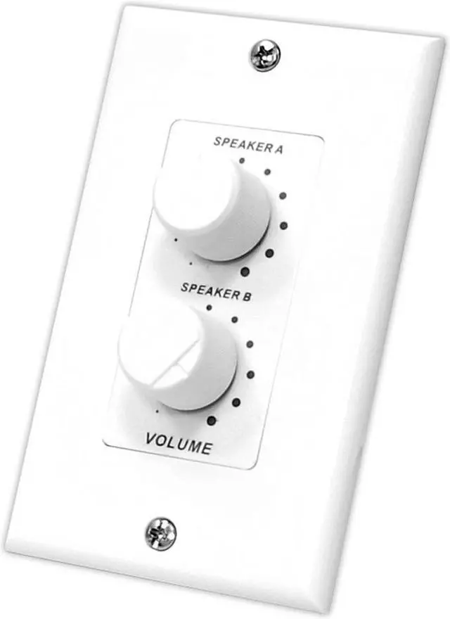 Alt view image 4 of 4 - Pyle PVCD15 In-Wall Right and Left Dual Knob Speaker Volume Control