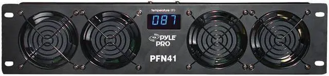 Alt view image 10 of 13 - PylePro PFN41 19 in. Rack Mount Cooling Fan System with Temperature Display