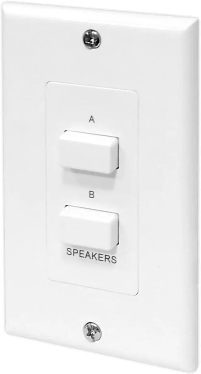 Alt view image 7 of 12 - Pyle PVCS2 In-Wall Speakers A/B Source Selector Switch Control Audio/ Video