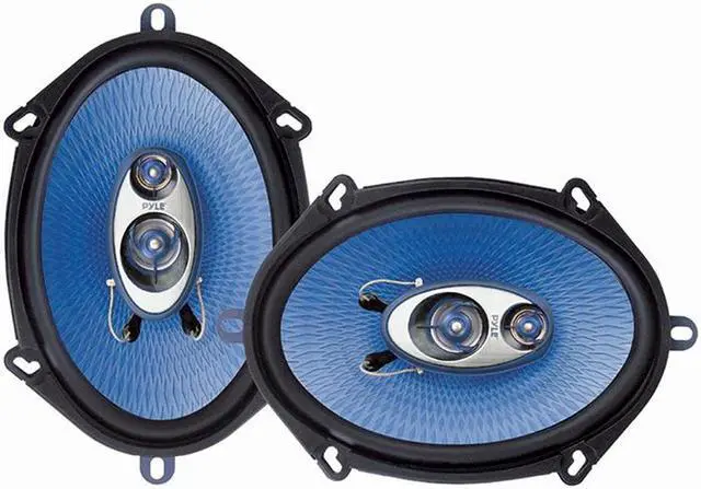 Alt view image 2 of 2 - Pyle PL573BL 5x7-Inch 300W 3-Way Speakers (Pair)