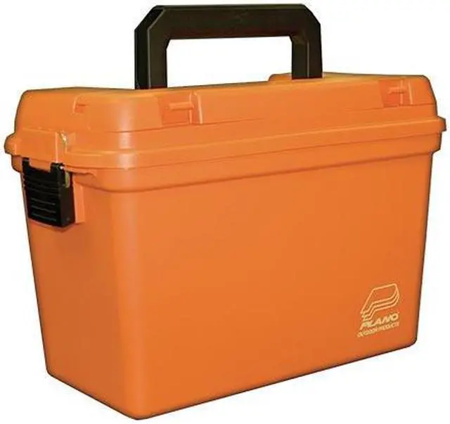 Alt view image 2 of 3 - PLANO DEEP DRY STORAGE BOX  WITH TRAY ORANGE 161250