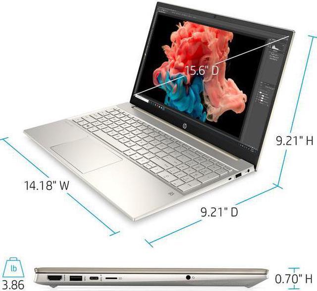 Alt view image 2 of 5 - HP Pavilion 15" FHD Touchscreen Business&Home Laptop, Intel Core i5-1135G7 upto 4.2GHz, 8GB DDR4, 256GB NVMe M.2 SSD, WiFi 6, Bluetooth, Webcam, HDMI, Windows 10 Home /Lone Star Mousepad