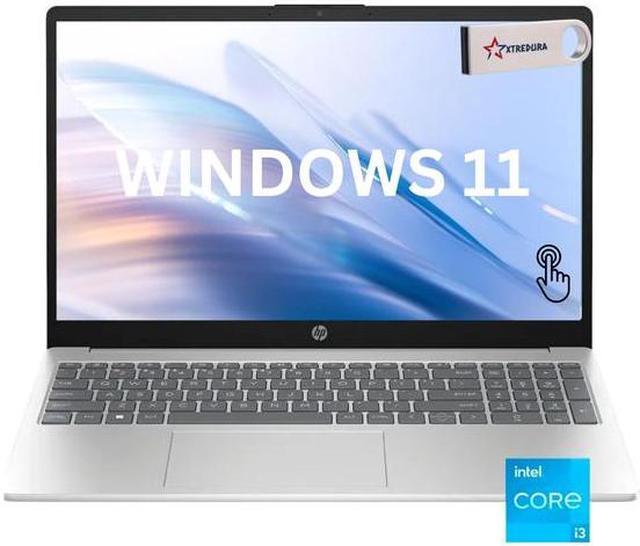 Main image of HP 15 Laptop, 15.6" HD Touch (1366 x 768) Display, Intel Core 12TH i3-1215U Upto 4.4GHz, 8GB RAM, 512GB NVMe SSD, HDMI,Wi-Fi, Bluetooth, Windows 10 Pro/XTREDURA FLASH DRIVE