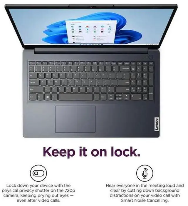 Alt view image 3 of 7 - Lenovo Ideapad 1i 15.6" FHD Touchscreen Business&Home Laptop, 13th Intel Core i5-1334U Upto 4.6GHz, 16GB RAM, 256GB PCle SSD, Windows 11 Pro, Lifetime Microsoft Office License, Blue