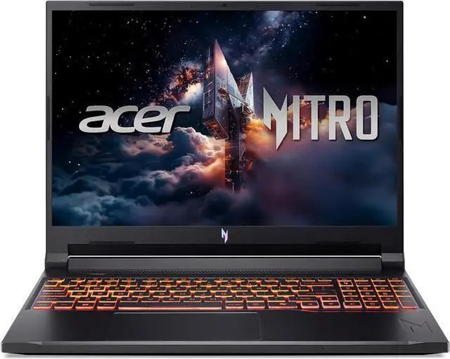 Main image of Acer Nitro V16 Gaming Laptop 16" 180HZ WUXGA Display NVIDIA GeForce RTX5060 GPU 8GB Intel Core 7 240H Backlit Keyboard 32G DDR5 2TB PCIe SSD Windows 11 Pro