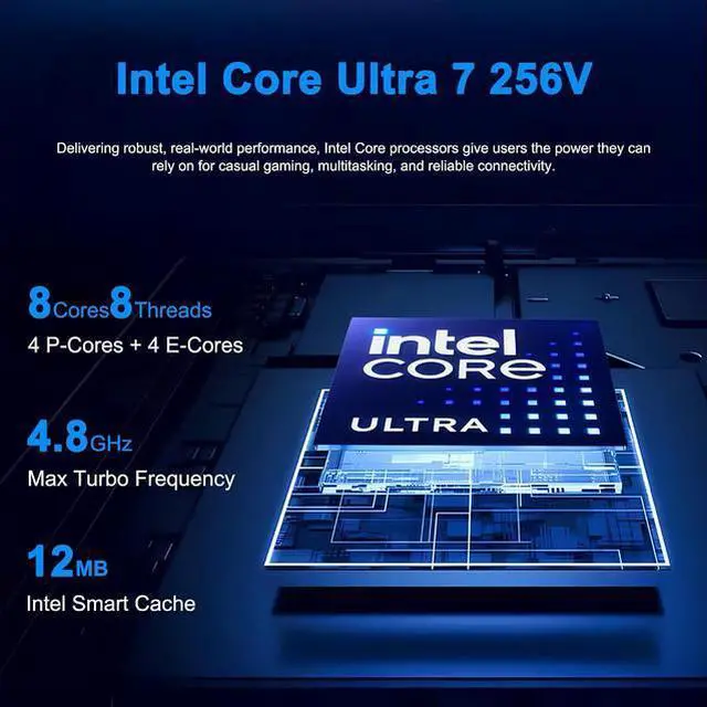 Alt view image 2 of 7 - HP 17 Business AI PC Laptop 17.3" FHD Touch IPS Display Intel Ultra 7 256V (Beats i7-13620H) NVIDIA GeForce RTX 4050, 16GB DDR5, 512GB SSD, Wi-Fi 7 Win11 Home/ Hub