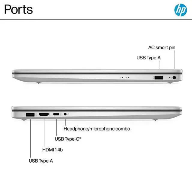 Alt view image 5 of 6 - HP 17 AI PC Laptop 17.3" FHD IPS Display Intel Core 5 120U (Beat i5-1335U) Up to 5 Ghz 10 Core,24GB ,512GB SSD,Life Time Office Windows 11 Home/ Flash Drive