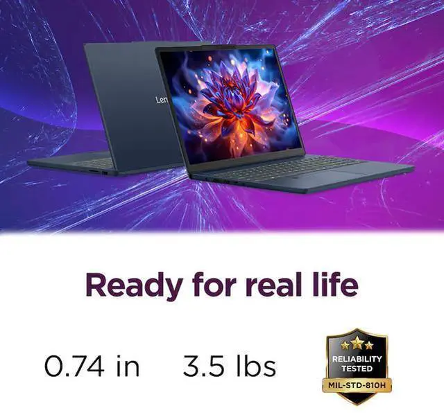 Alt view image 4 of 7 - Lenovo Ideapad Slim 3i 15.3" Full HD Touch 120Hz Business&Home Laptop, Intel Core 7 350 Beat I7-13620H, 16GB DDR5 RAM, 256GB PCle SSD, Windows 11 Home, Lifetime Microsoft Office License, Blue/HUB
