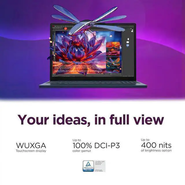Alt view image 2 of 7 - Lenovo Ideapad Slim 3i 15.3" Full HD Touch 120Hz Business&Home Laptop, Intel Core 7 350 Beat I7-13620H, 16GB DDR5 RAM, 256GB PCle SSD, Windows 11 Home, Lifetime Microsoft Office License, Blue/HUB