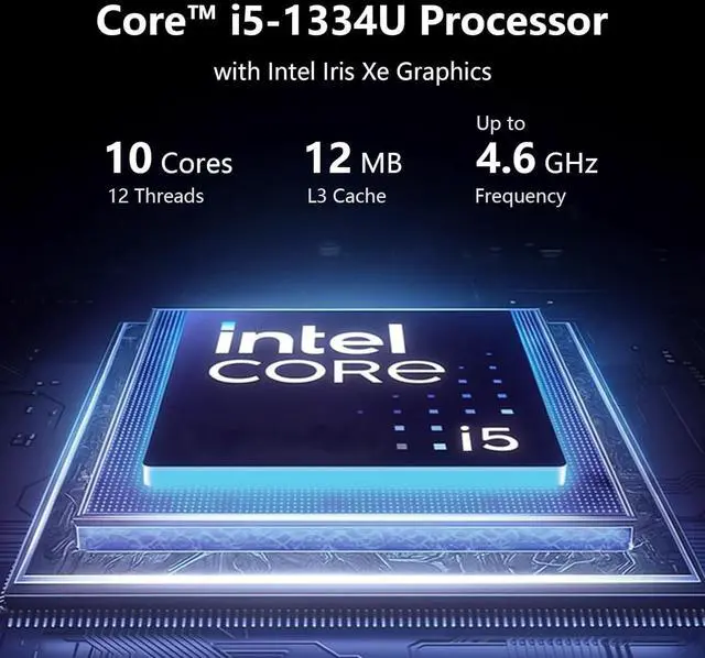 Alt view image 2 of 7 - Dell 15.6" FHD Touch Business Laptop,Intel Core i5-1335U Processor,Intel Iris Xe Graphics,16 GB RAM,1 TB PCIe SSD,Win 11 Home