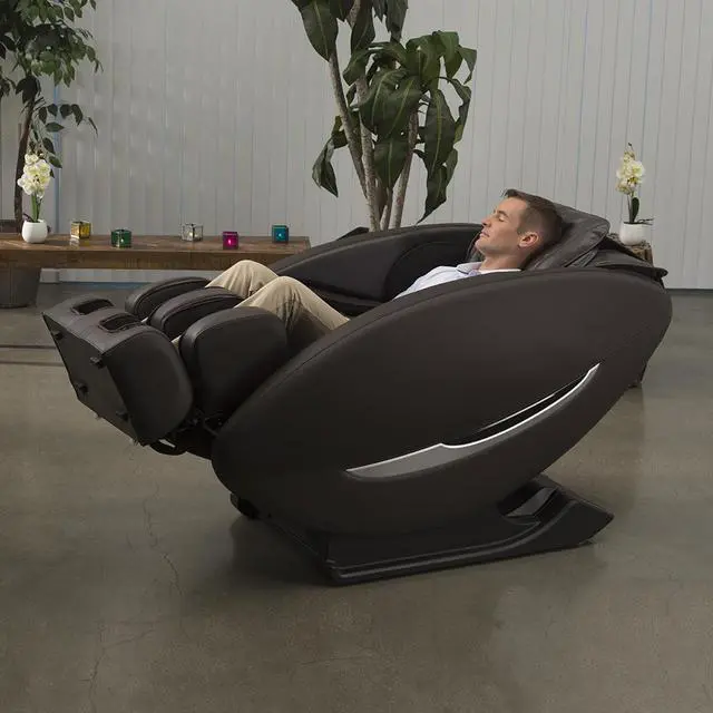 Alt view image 4 of 14 - Inner Balance Wellness IMR0047-31NA Ji Zero Wall Heated L Track Massage Chair - Brown, 47 x 31.5 x 57 in.