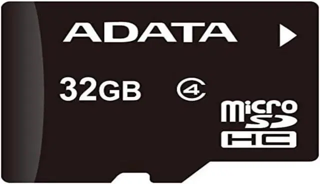 Main image of ADATA AUSDH32GCL4-RA1 MicroSDHC 32GB Class 4 + SD Adapter, Black