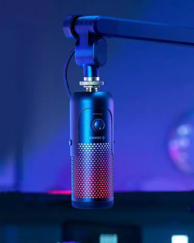 Alt view image 6 of 6 - Donner Boom Arm, Mic Stand Adjustable Tube Style Suspension Scissor, Heavy Duty Microphone Arm with Desk Clamp, 3/8'' to 5/8'' Screw Adapter for Live Streaming, Radio, Podcasting, Gaming-MS 1