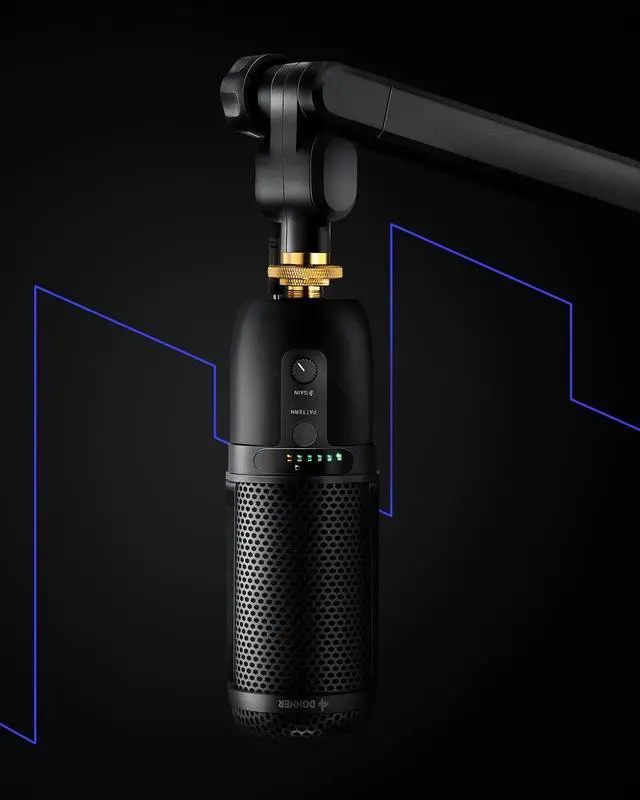 Alt view image 4 of 6 - Donner Boom Arm, Mic Stand Adjustable Tube Style Suspension Scissor, Heavy Duty Microphone Arm with Desk Clamp, 3/8'' to 5/8'' Screw Adapter for Live Streaming, Radio, Podcasting, Gaming-MS 1