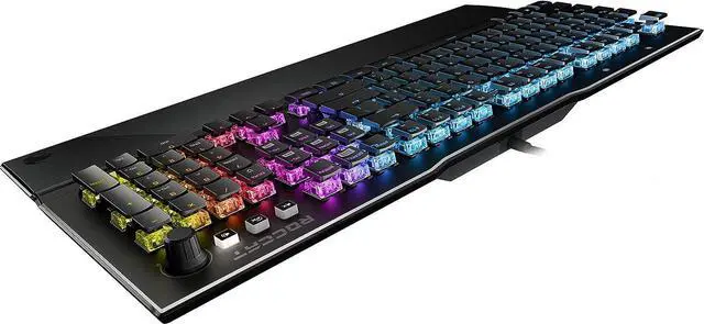 Alt view image 2 of 4 - ROCCAT Vulcan 121 AIMO Linear Mechanical Titan Switch Full-size PC Gaming Keyboard with Per-key AIMO RGB Lighting, Anodized Aluminum Top Plate and Detachable Palm Rest  Black