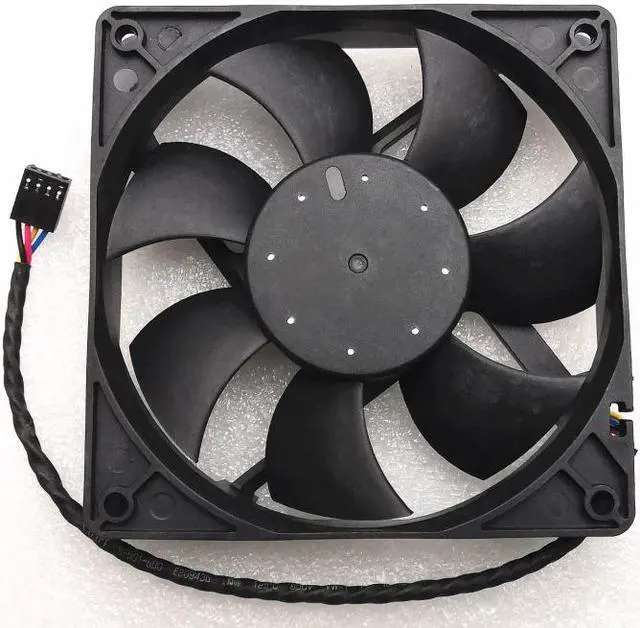 Alt view image 4 of 5 - AVC 12025 12cm fan double ball 4-wire data125b2g 12V 1.02a 7m05f pwm cooling fan