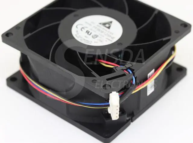 Alt view image 3 of 4 - delta FFB0812SHE 80mm DC12V 0.87A Server Cooling Fans Server Square Fan 3-wire 80x80x38mm