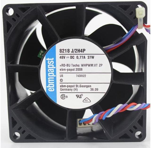 PAPST ebm PAPST 8CM 8218 J/2H4P 48V 0.77A 37W 8038 8cm Server Fan