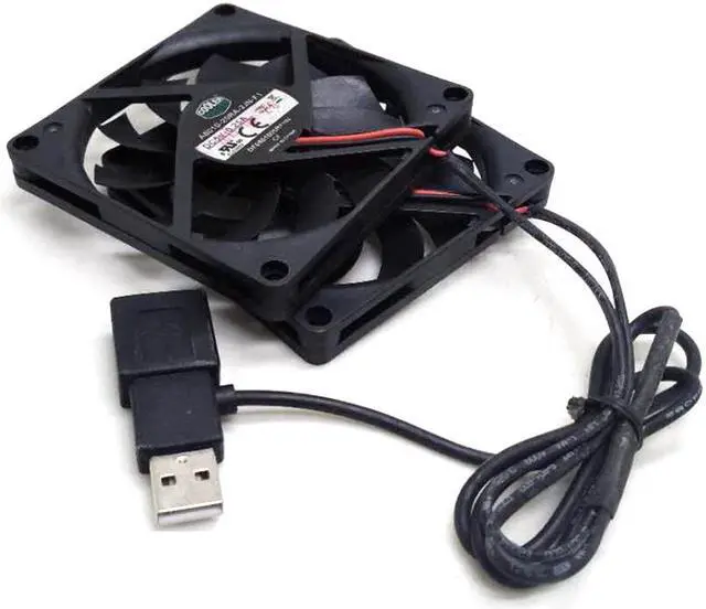 Main image of 2pcs/pair slim USB fan 80mm*10mm DC5V A8010-20RA-2JN-F1 5V 0.25A 8010 8CM Ultra-thin silence cooling fan