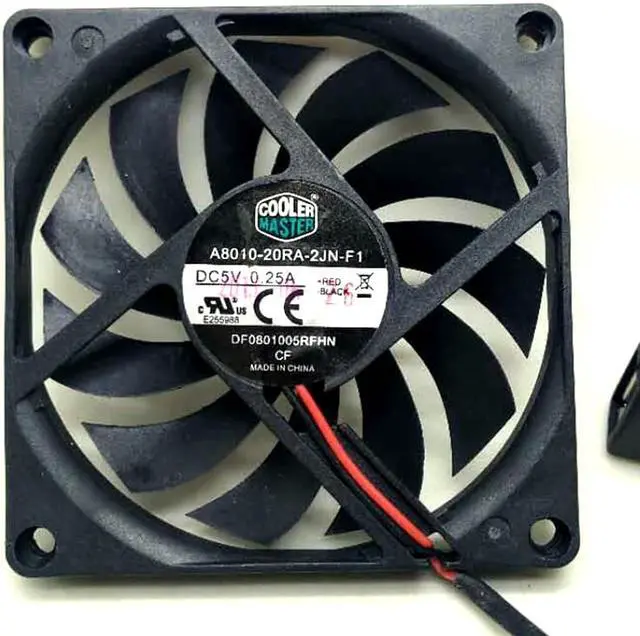 Alt view image 5 of 5 - 2pcs/pair slim USB fan 80mm*10mm DC5V A8010-20RA-2JN-F1 5V 0.25A 8010 8CM Ultra-thin silence cooling fan