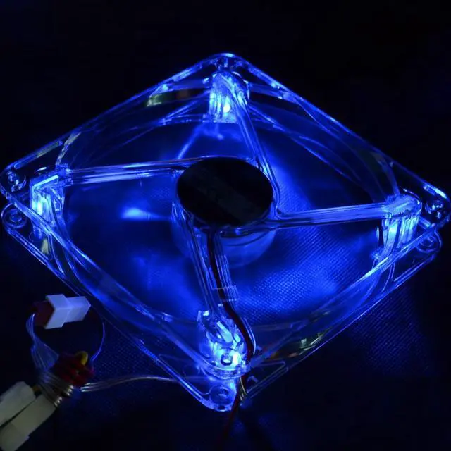 Alt view image 4 of 5 - Best silent quiet 140mm pc case cooling fans 14cm DC 12V 4D plug computer coolers