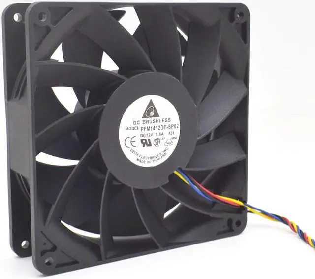 Alt view image 3 of 6 - 1pcs PFM1412DE-SP02 12v 7.5A 14038 14cm Violence pwm speed control fan