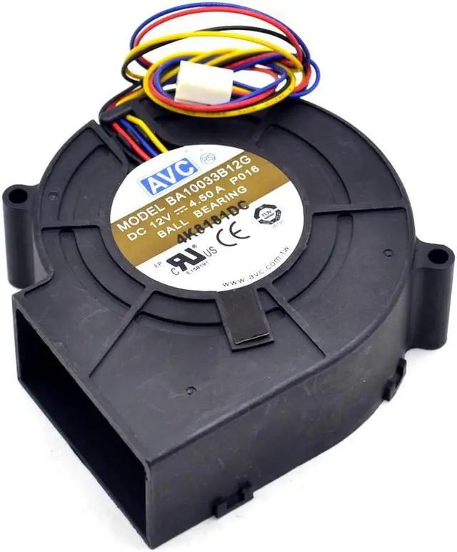 Alt view image 5 of 6 - 10pcs BA10033B12G P050 97x97x33mm 12V 4.50A 4-wire Pwm Tempreture Control DC Blower Server Cooling Fan