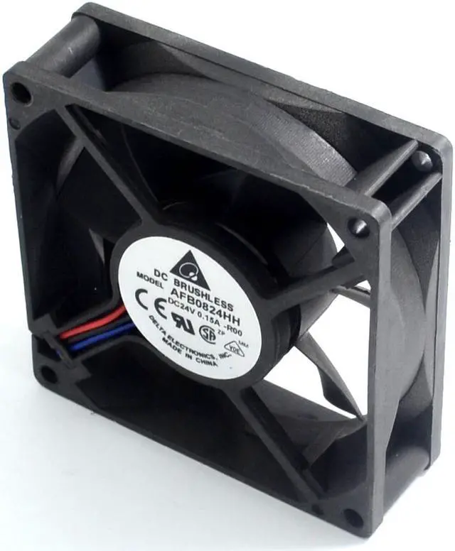 Alt view image 2 of 6 - Delta 1pcs  and  80X80X25mm 24 v 0.15 A 8025 8 AFB0824HH inverter industrial PC power supply fan