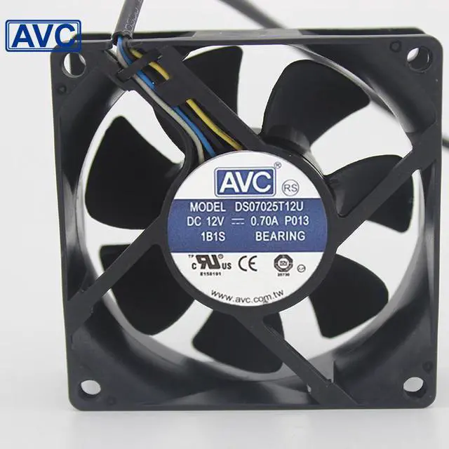 Main image of 1pcs DS07025T12U 70mm 7025 DC 12V 0.7A 4 -pin PWM cpu pc case cooling fan
