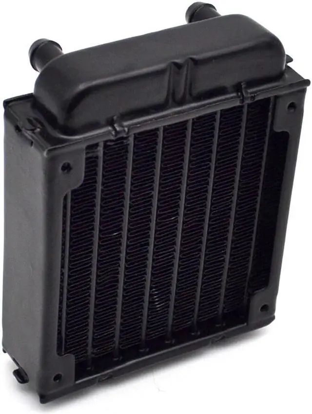 Alt view image 3 of 4 - 80mm pc water cooling radiator  computer Chip CPU GPU VGA RAM Laser cooling cooler Aluminum Heat Exchanger