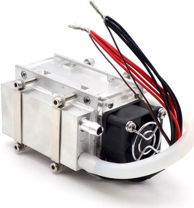 Alt view image 2 of 5 - DIY TEC Peltier semiconductor refrigerator water-cooling air condition Movement  refrigeration and fan